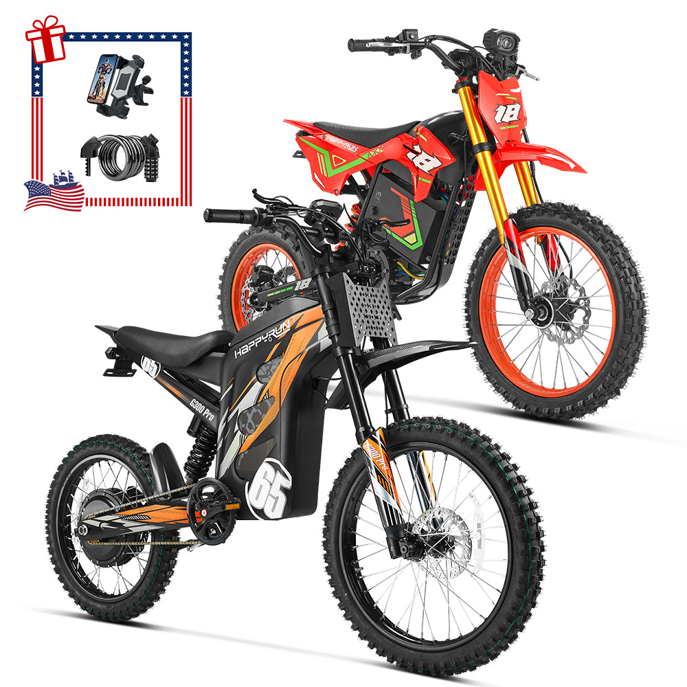 HappyRun F18 2.0 in red with a G300 Pro in orange