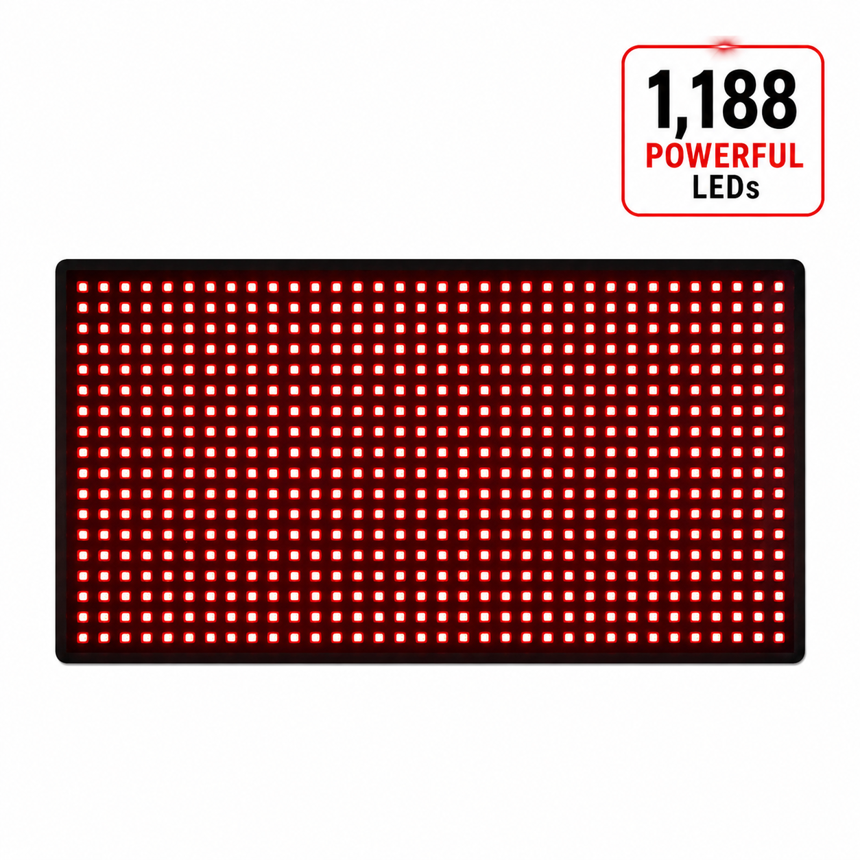 Medium Red Light Pad 16x11 1080 LEDs - product photo | Distinct Picks