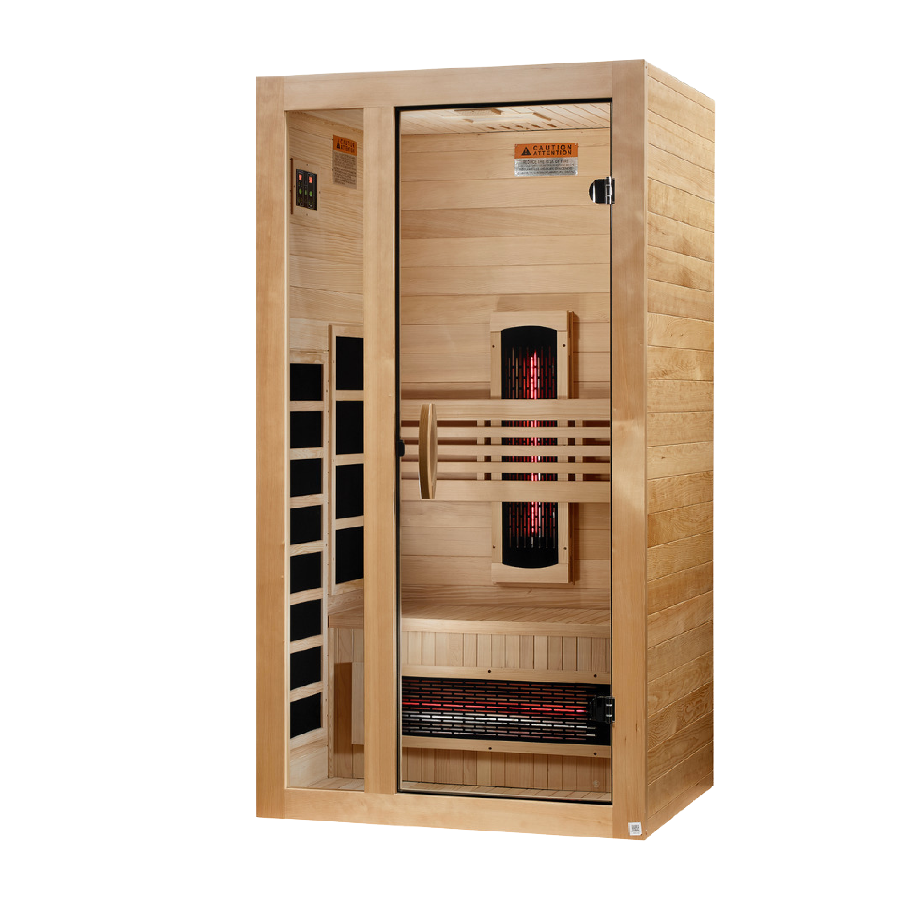 ***New 2026 Model*** Dynamic Gracia 1-2-Person Full Spectrum Near Zero EMF FAR IR Sauna (DYN-6119-03 FS)