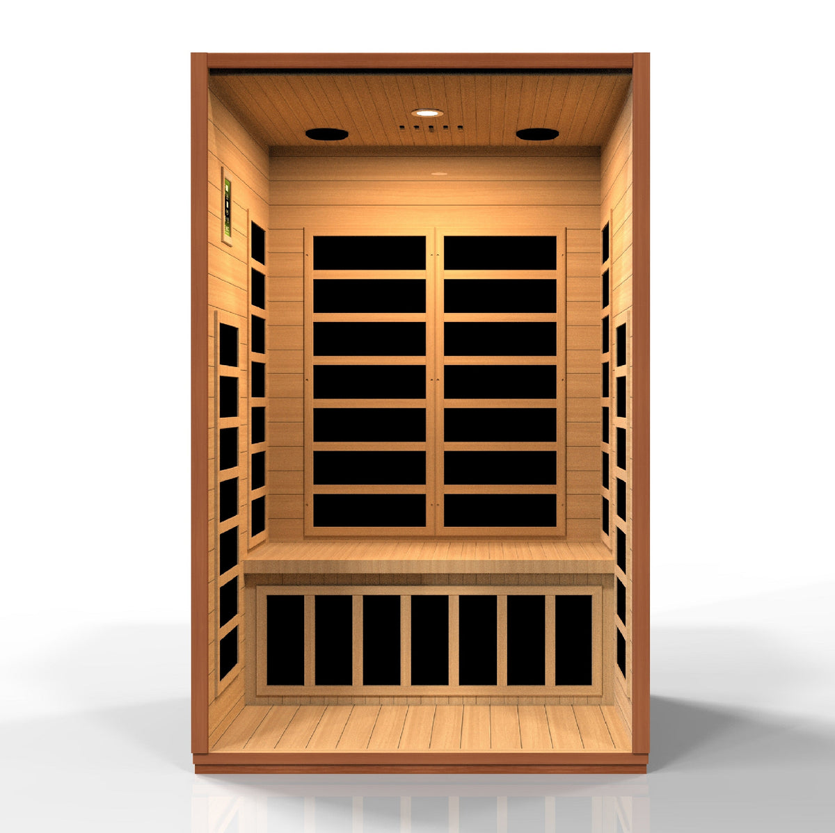 Dynamic "Cordoba" 2 Person Low EMF - FAR Infrared Sauna (DYN-6203-01), control panel detail
