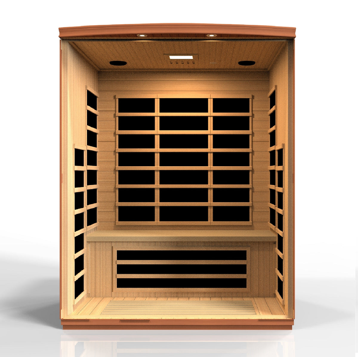 Dynamic "Lugano" 3 Person Low EMF Far IR Sauna (DYN-6336-02), control panel detail