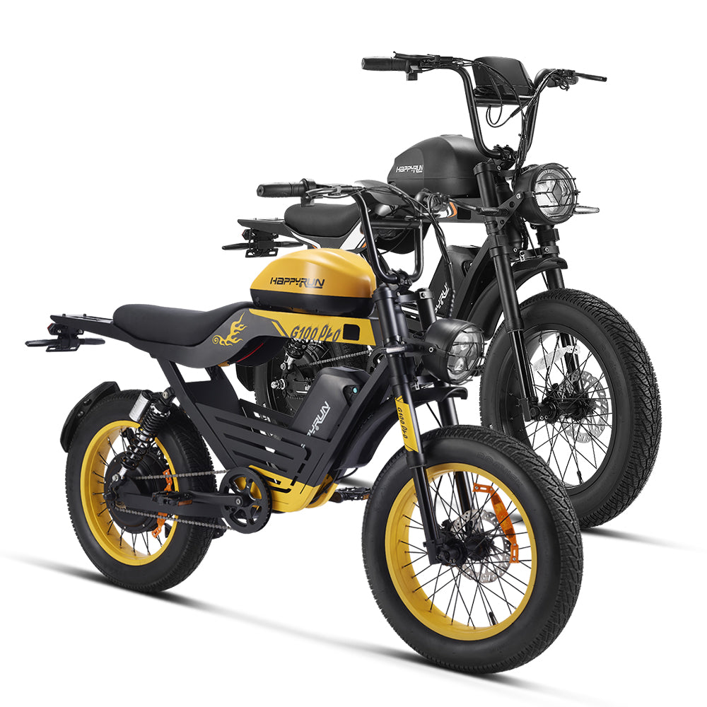 HappyRun G100 Pro 3000W (4000W Peak) Electric Bike - 2-Bike Bundle, front view