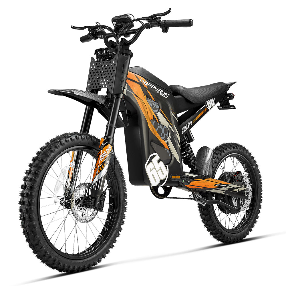 HappyRun G300 Pro 3000W (6500W Peak) Electric Dirt Bike, brake disc detail