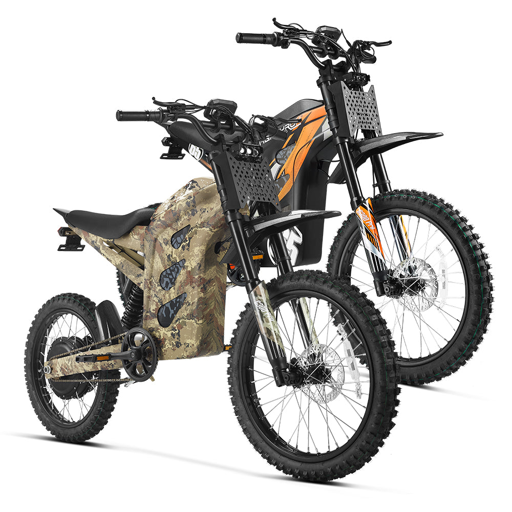 HappyRun G300 Pro 3000W (6500W Peak) Electric Dirt Bike - 2-Bike Bundle