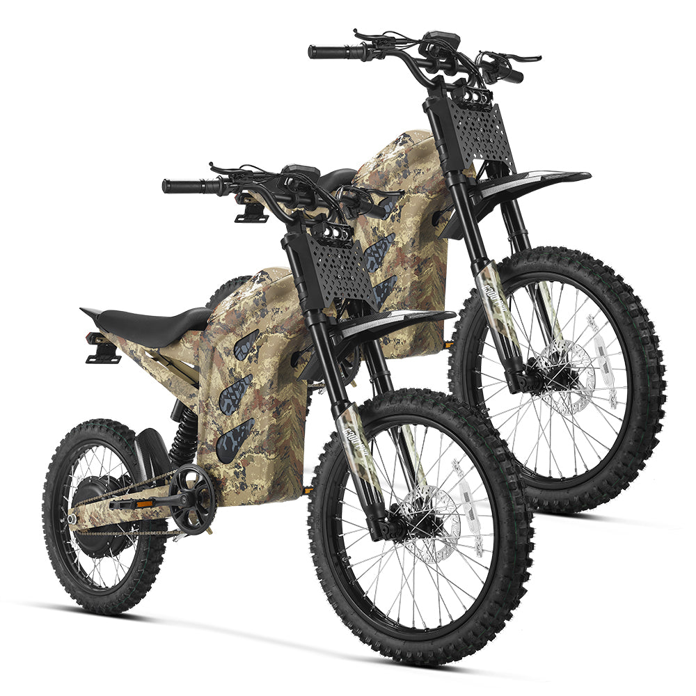 HappyRun G300 Pro 3000W (6500W Peak) Electric Dirt Bike - 2-Bike Bundle