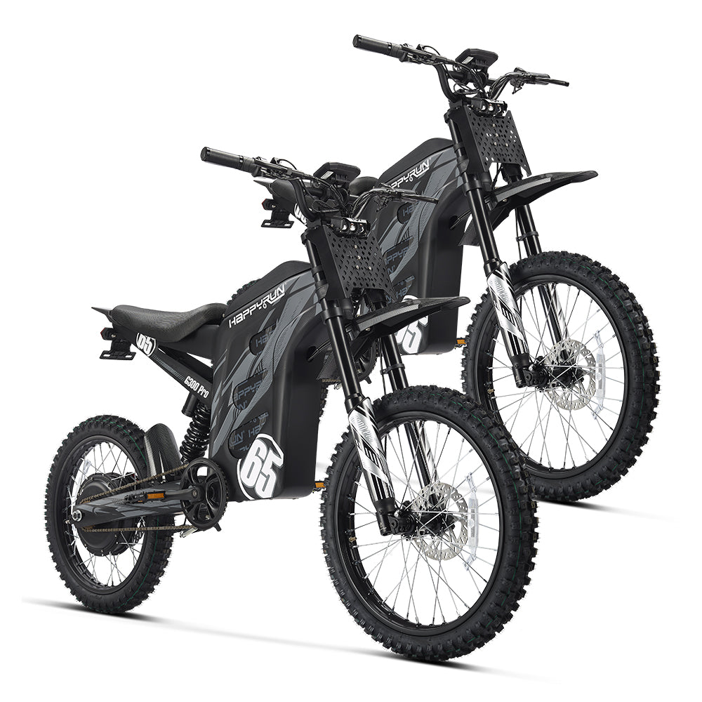 HappyRun G300 Pro 3000W (6500W Peak) Electric Dirt Bike - 2-Bike Bundle, view 20