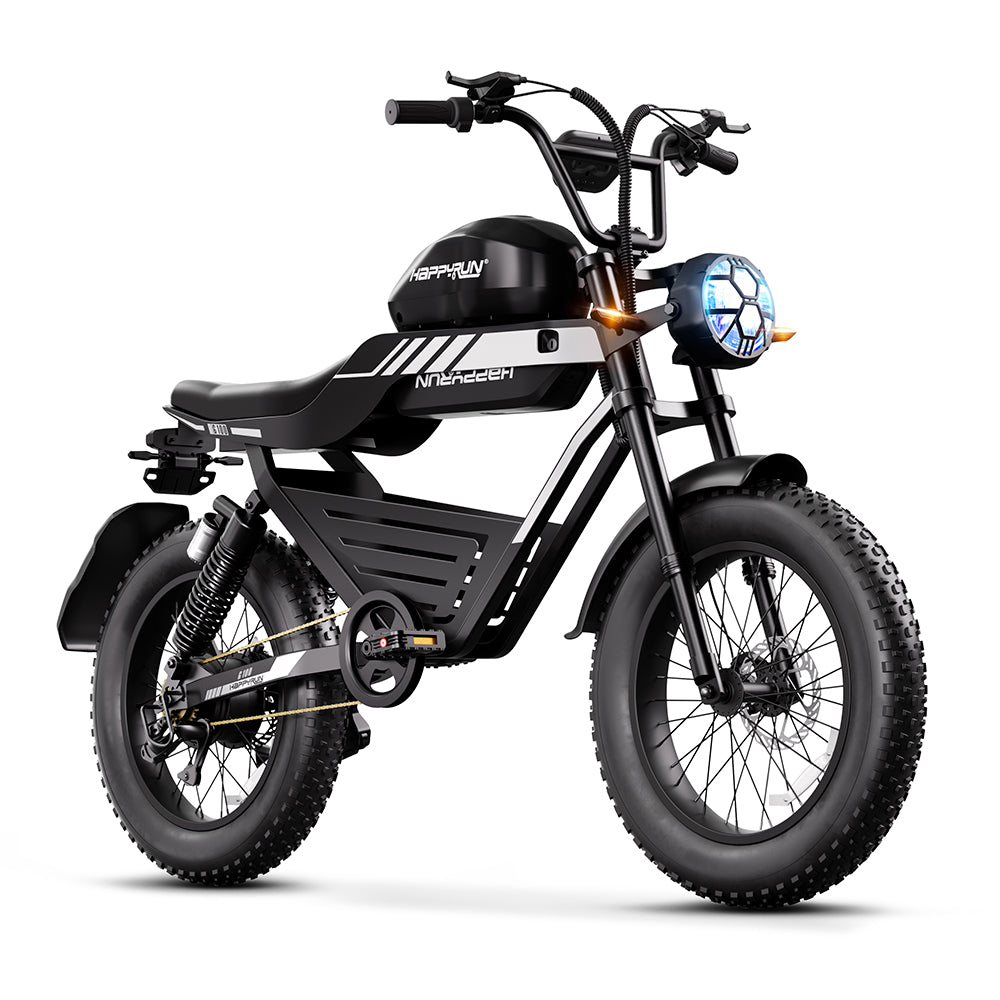 HappyRun G100 Electric Bike with 2000W Dual Battery Long Range