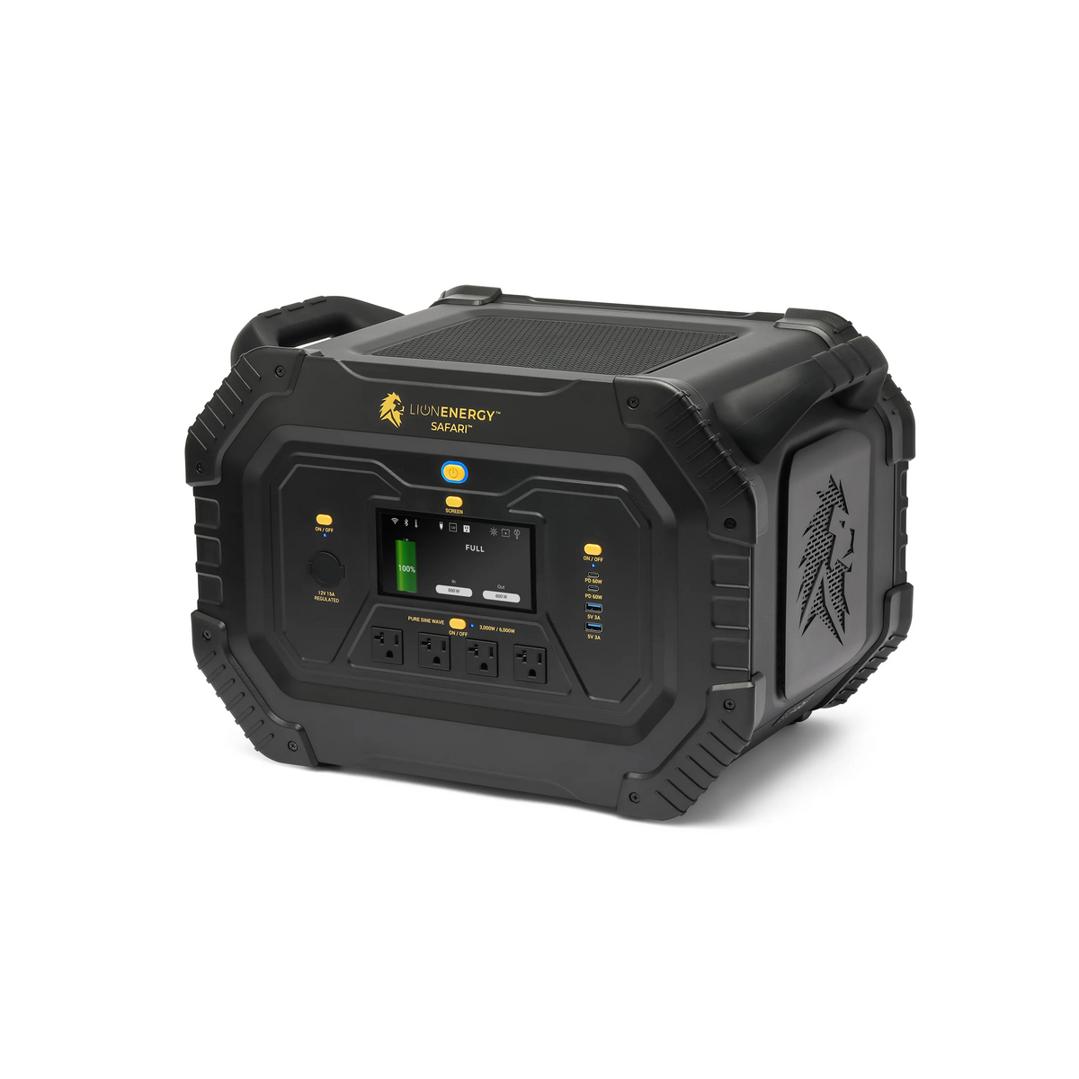Lion Energy Safari portable power station, front