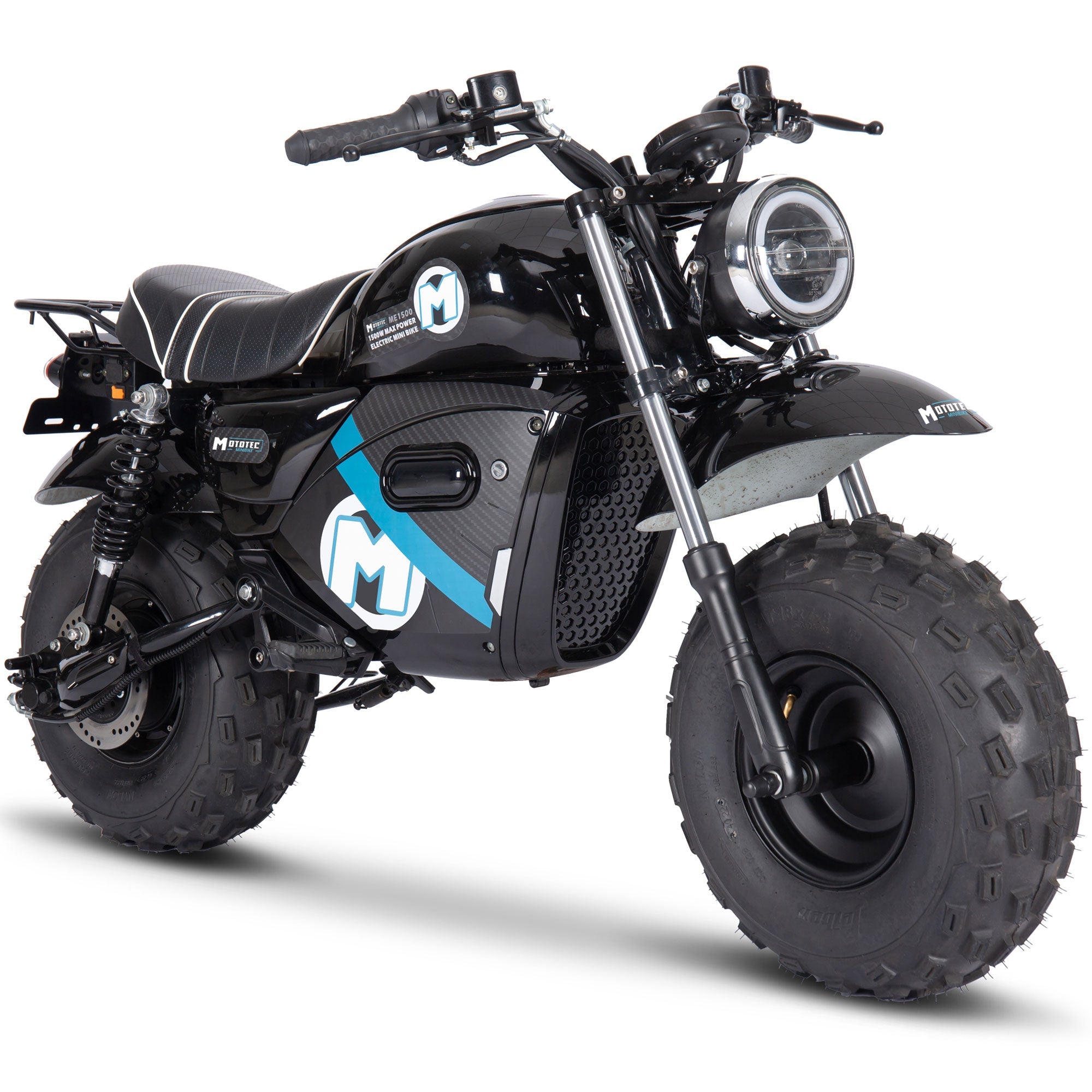 MotoTec 60v 1500w Electric Powered Mini Bike Lithium Black – product photo | Distinct Picks