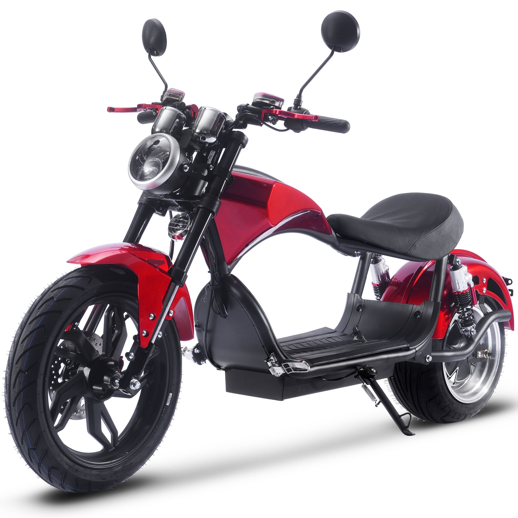 MotoTec Raven 60v 30ah 2500w Lithium Electric Scooter Red – product photo | Distinct Picks