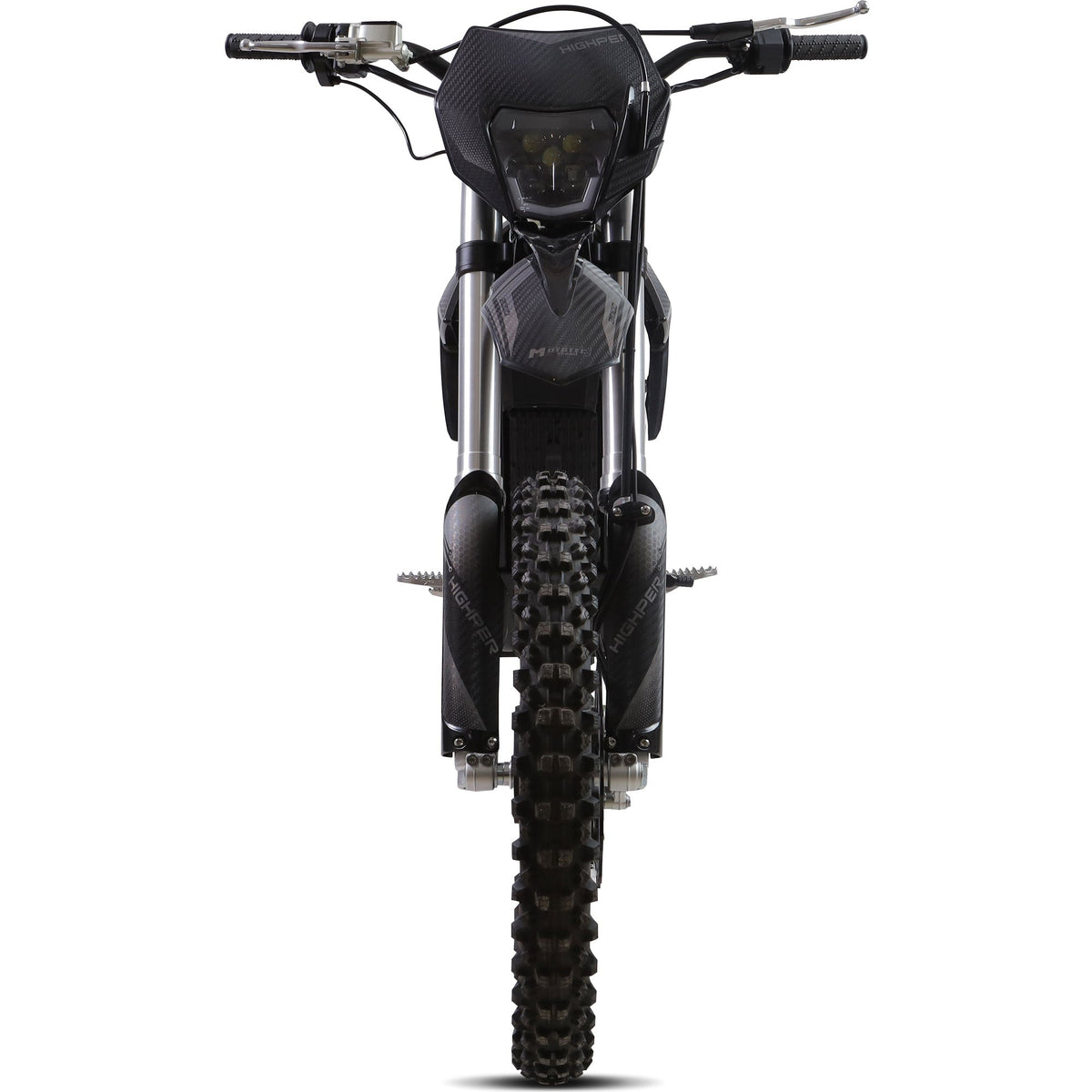 MotoTec Venom 72v 12000w Electric Dirt Bike Black, on off-road terrain