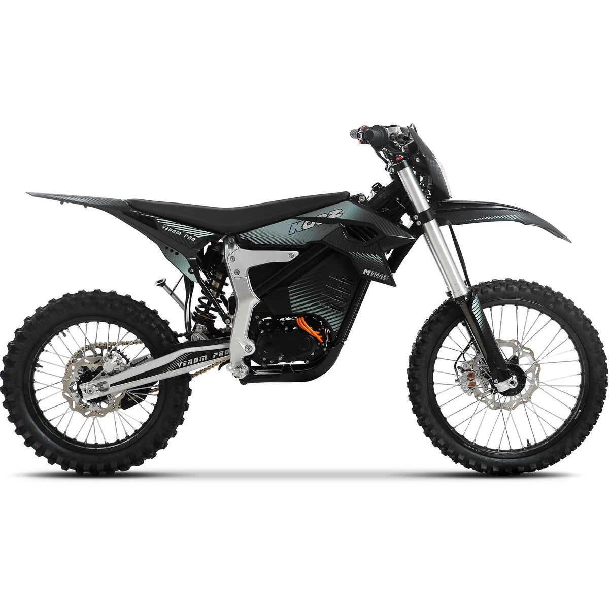 MotoTec Venom 72V 30,000W electric dirt bike, handlebar and LCD display