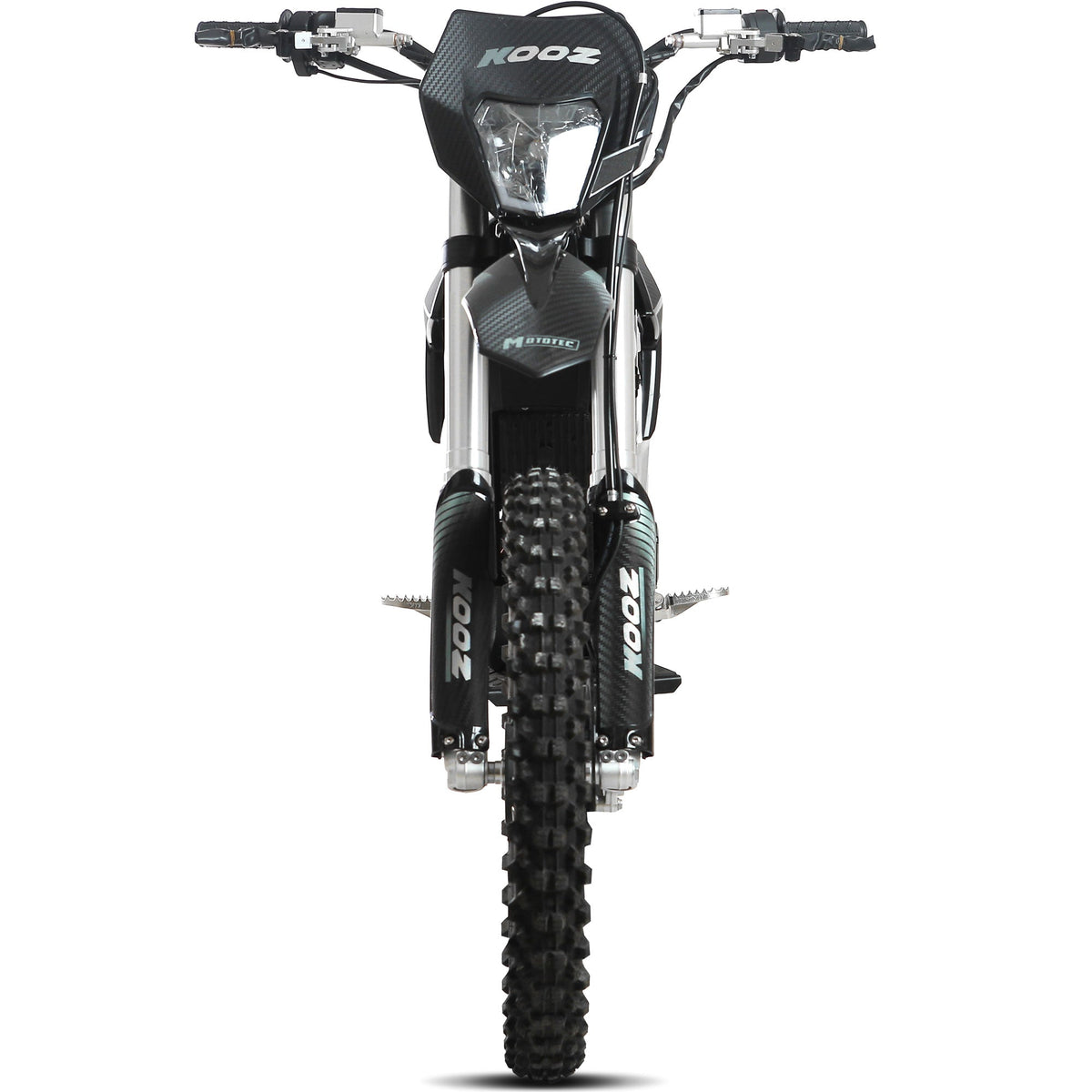 MotoTec Venom 72V 30,000W electric dirt bike, wheels and disc brakes