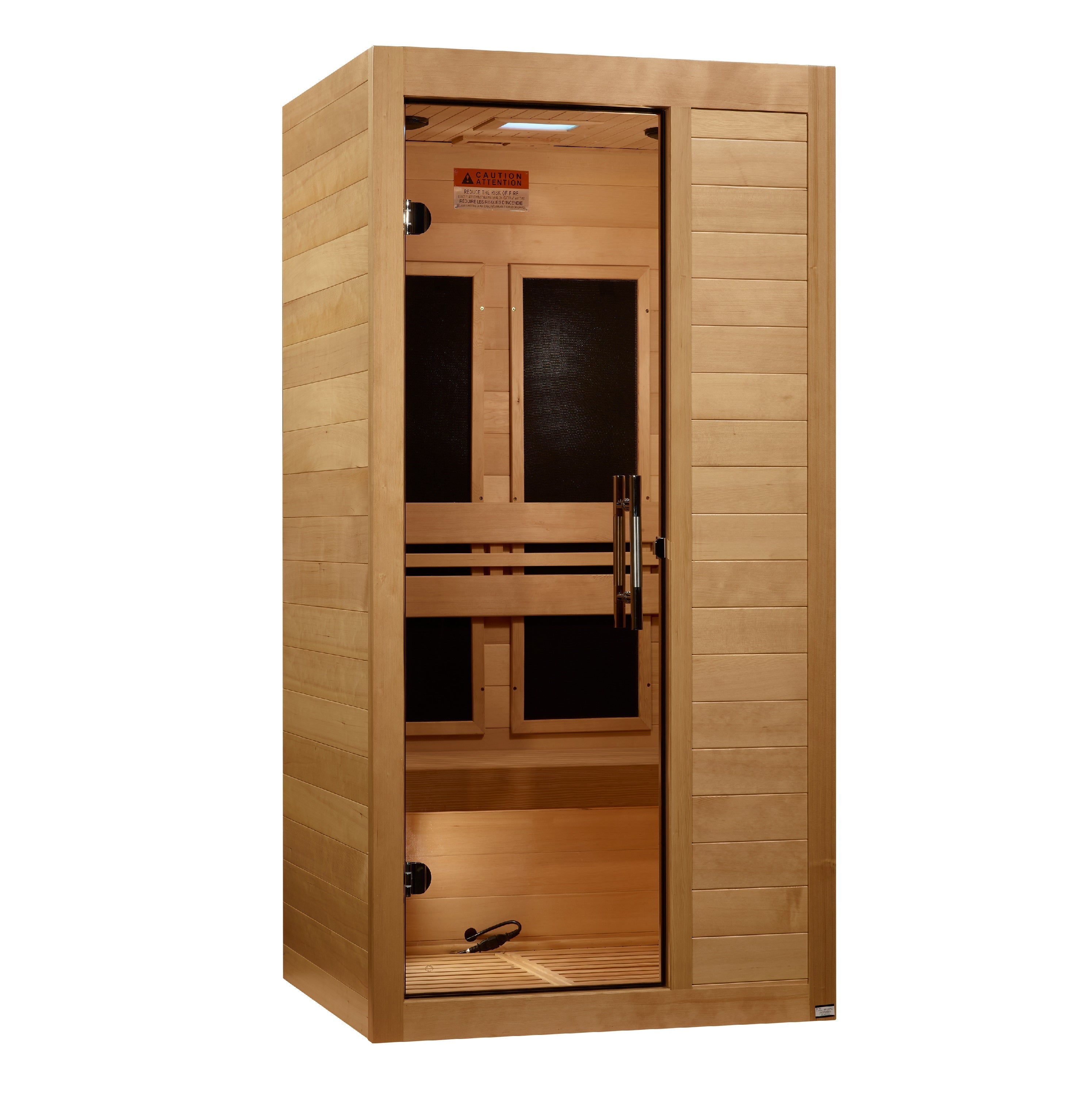 Maxxus "S-Line" 1 Person Low EMF FAR IR Sauna (MX-S106-01)