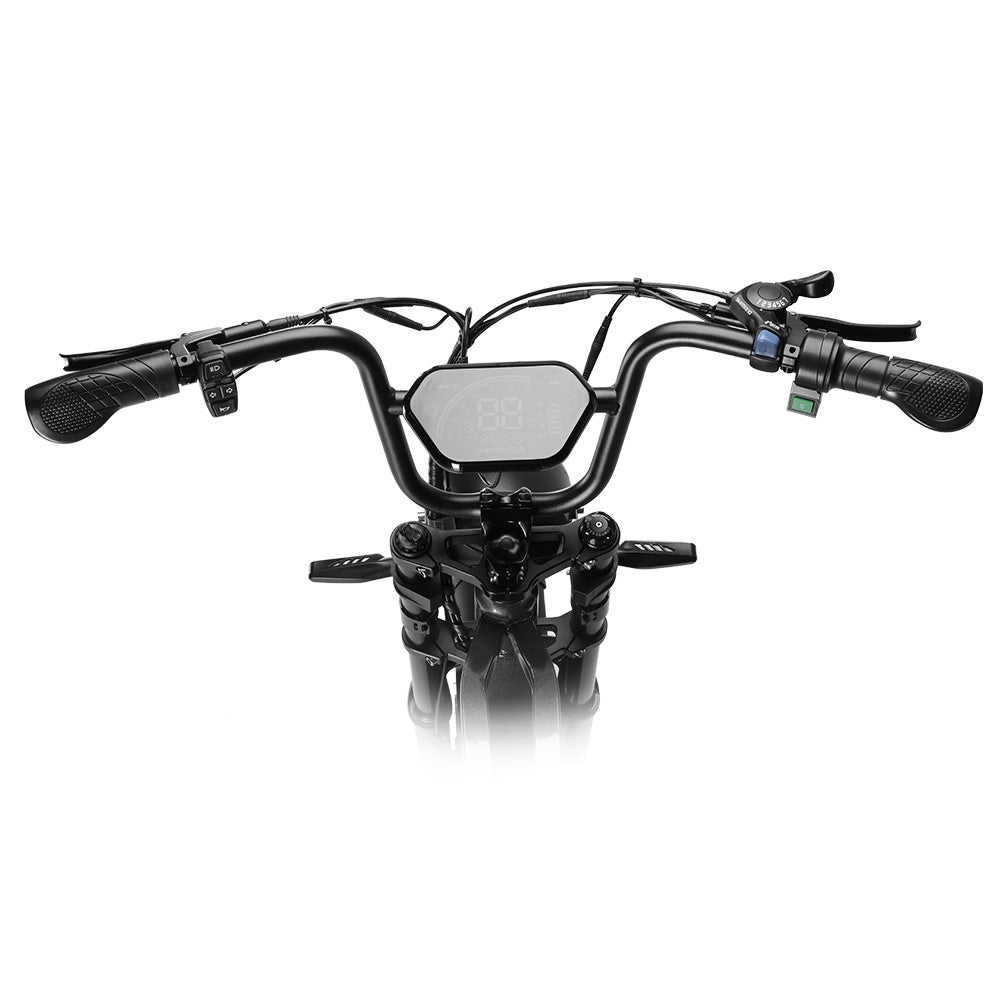 HappyRun Tank G60 Pro 750W (2000W Peak) Moped-Style Electric Fat Tire Bike, view 11