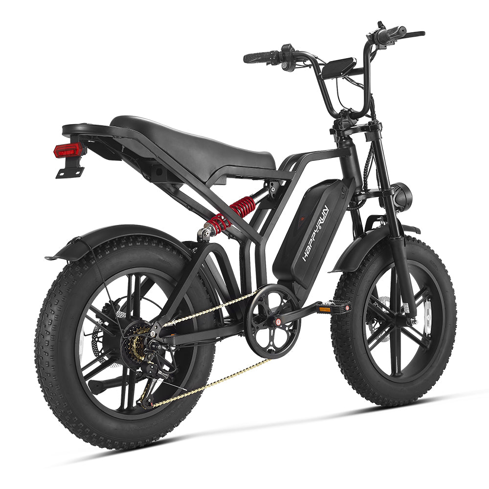 HappyRun Tank G60 750W (1500W Peak) Electric Fat Tire Bike, front view