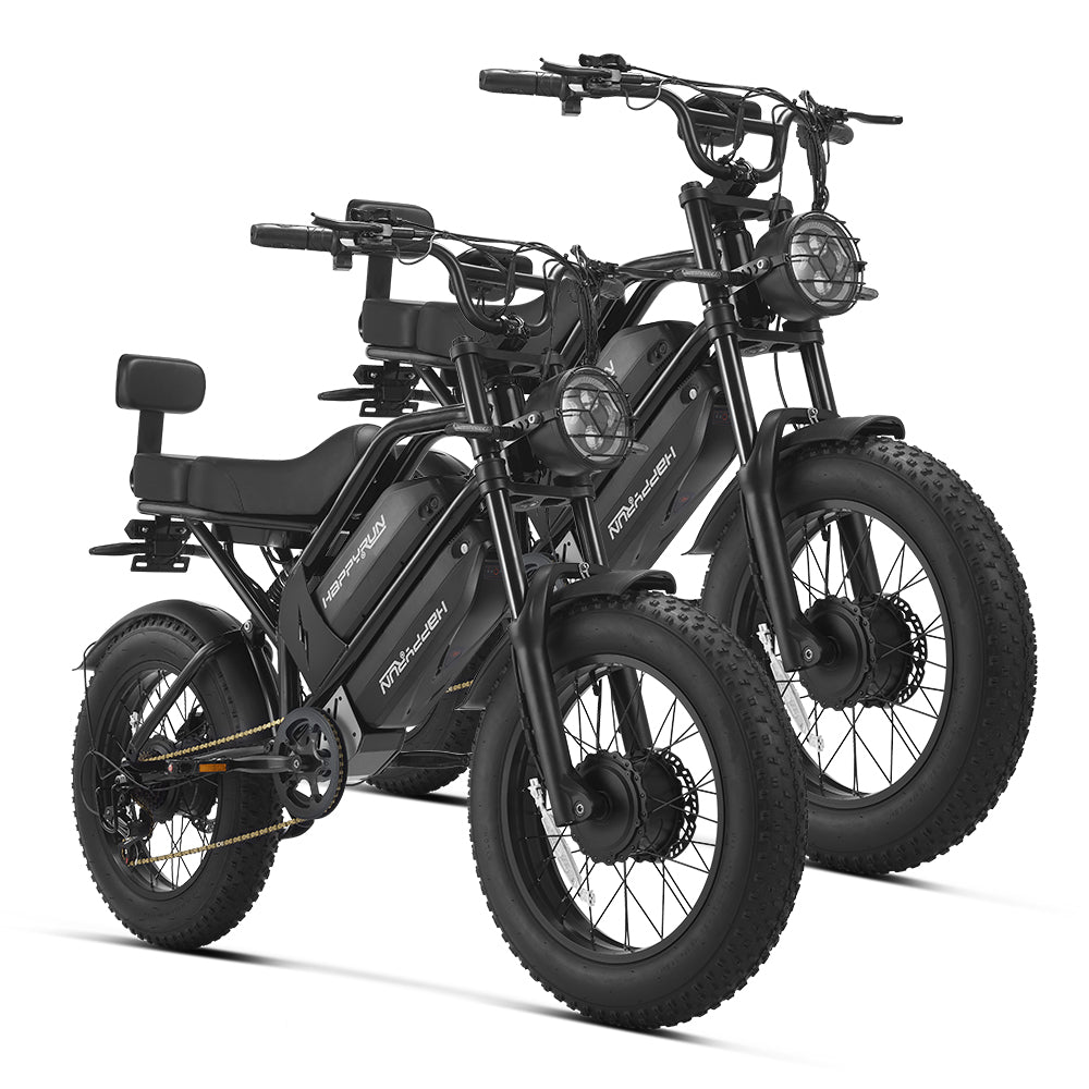 HappyRun G70 Pro 5000W Peak Dual-Motor Electric Cargo Bike - 2-Bike Bundle, view 12