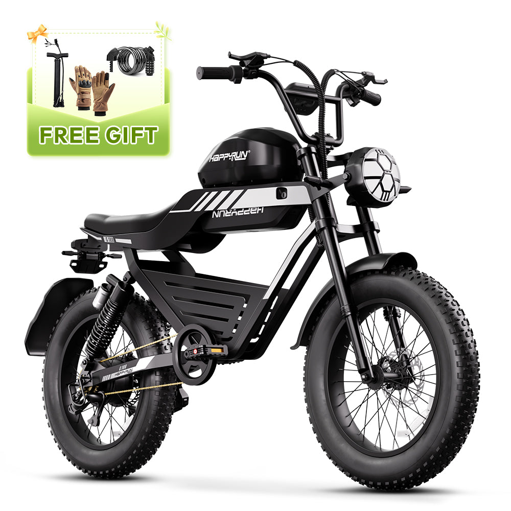 HappyRun G100 Electric Bike with 2000W Dual Battery Long Range