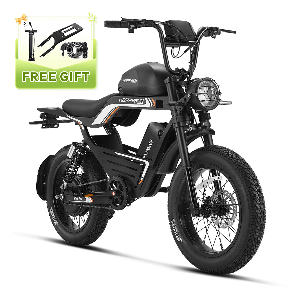 HappyRun G100 Electric Bike with 2000W Dual Battery Long Range