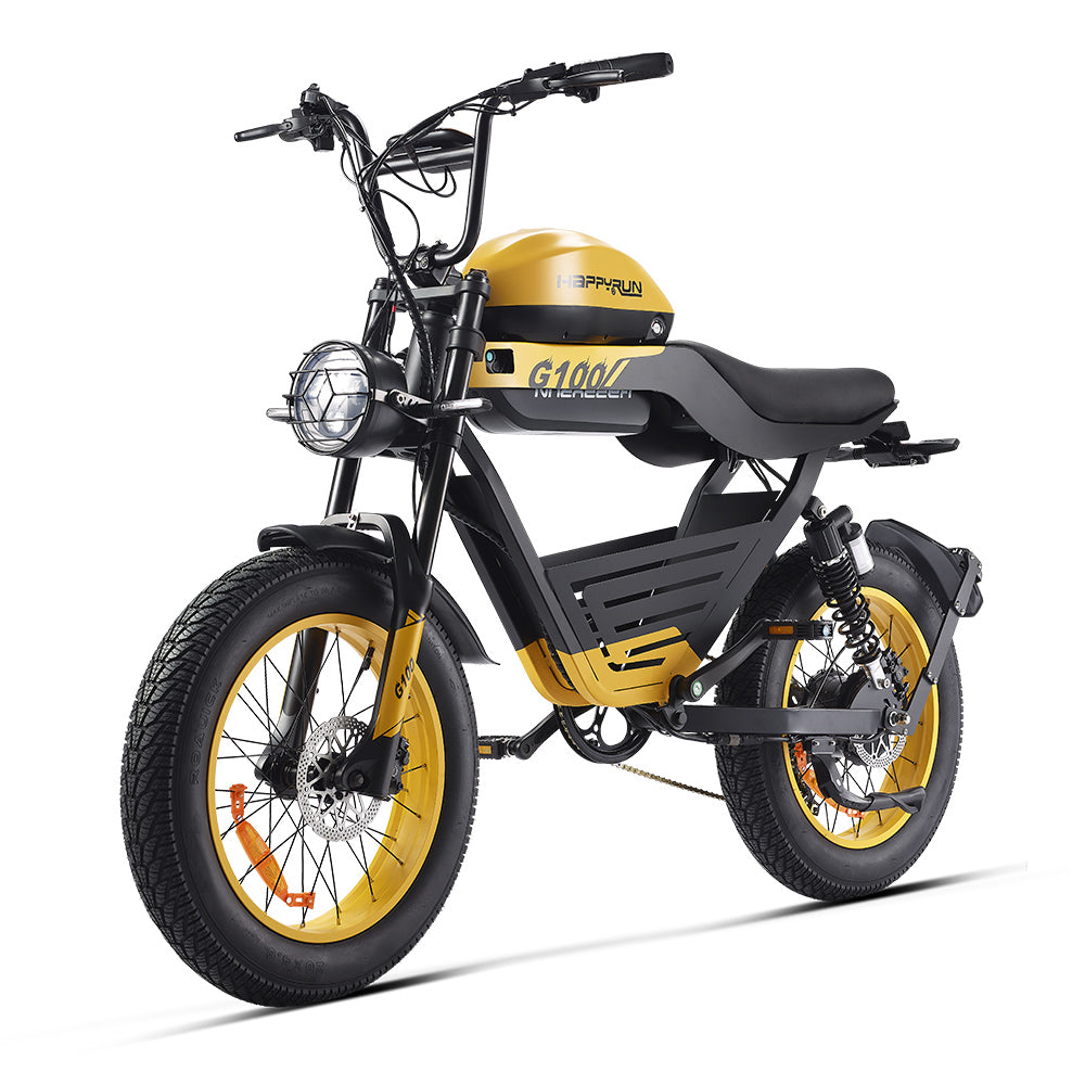 HappyRun G100 Electric Bike with 2000W Dual Battery Long Range