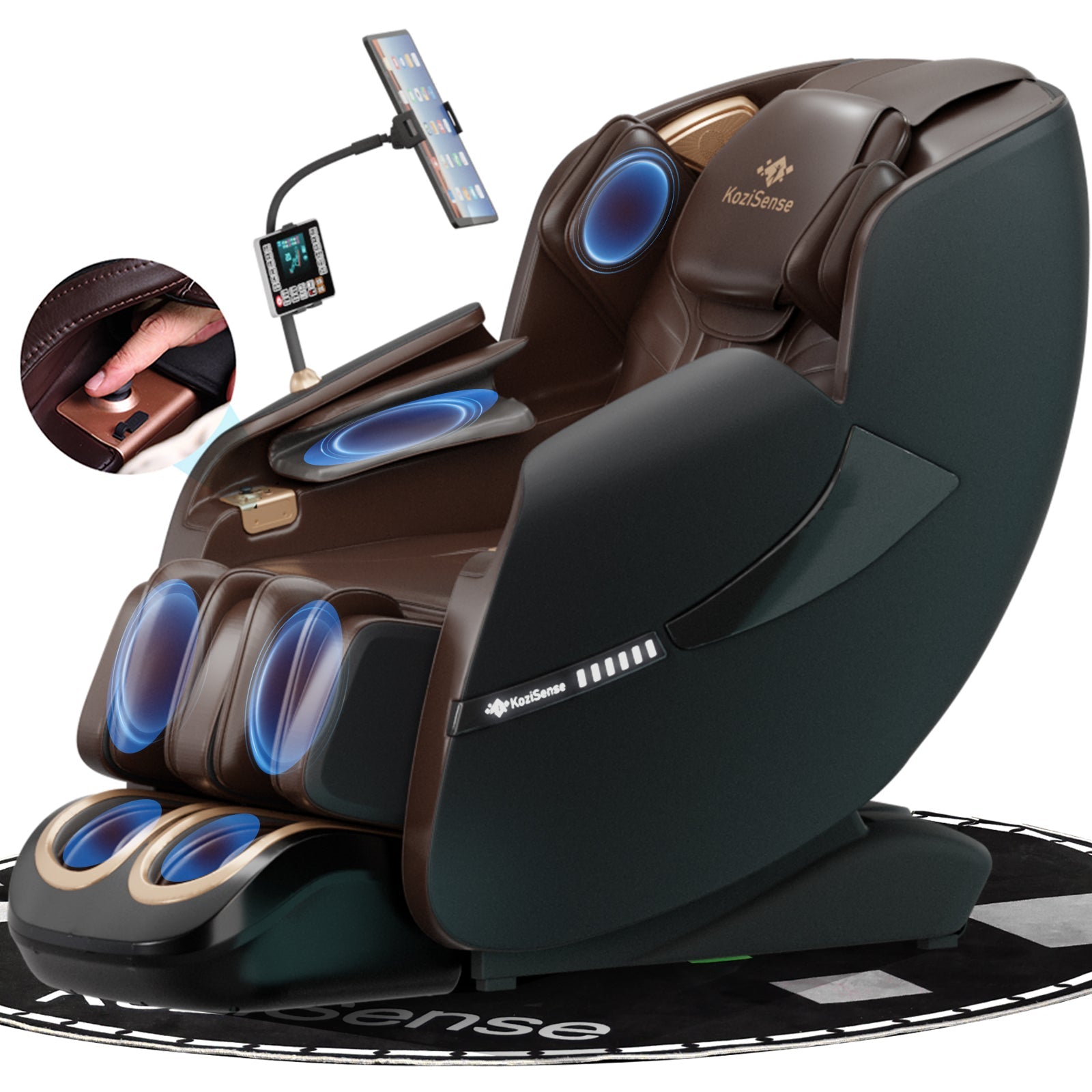 KoziSense KZ-A18 3D SL-track Massage Chair 2026 Upgraded - (Black and Brown)