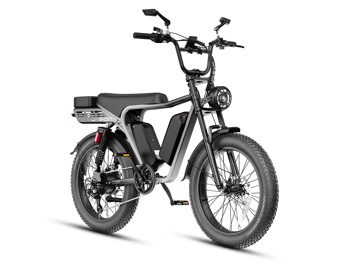 JasionBike RetroVolt Max 2000W Dual Battery Moped-Style E-Bike