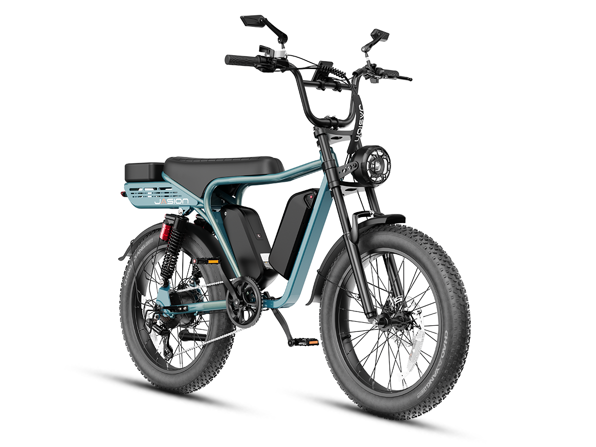JasionBike RetroVolt Max 2000W Dual Battery Moped-Style E-Bike