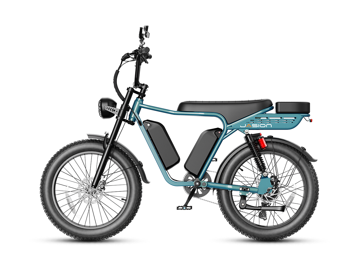 JasionBike RetroVolt Max 2000W Dual Battery Moped-Style E-Bike