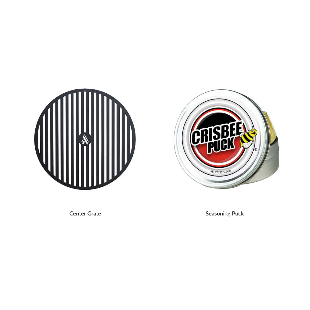 Center grill grate and seasoning puck, the 2 Accessories set