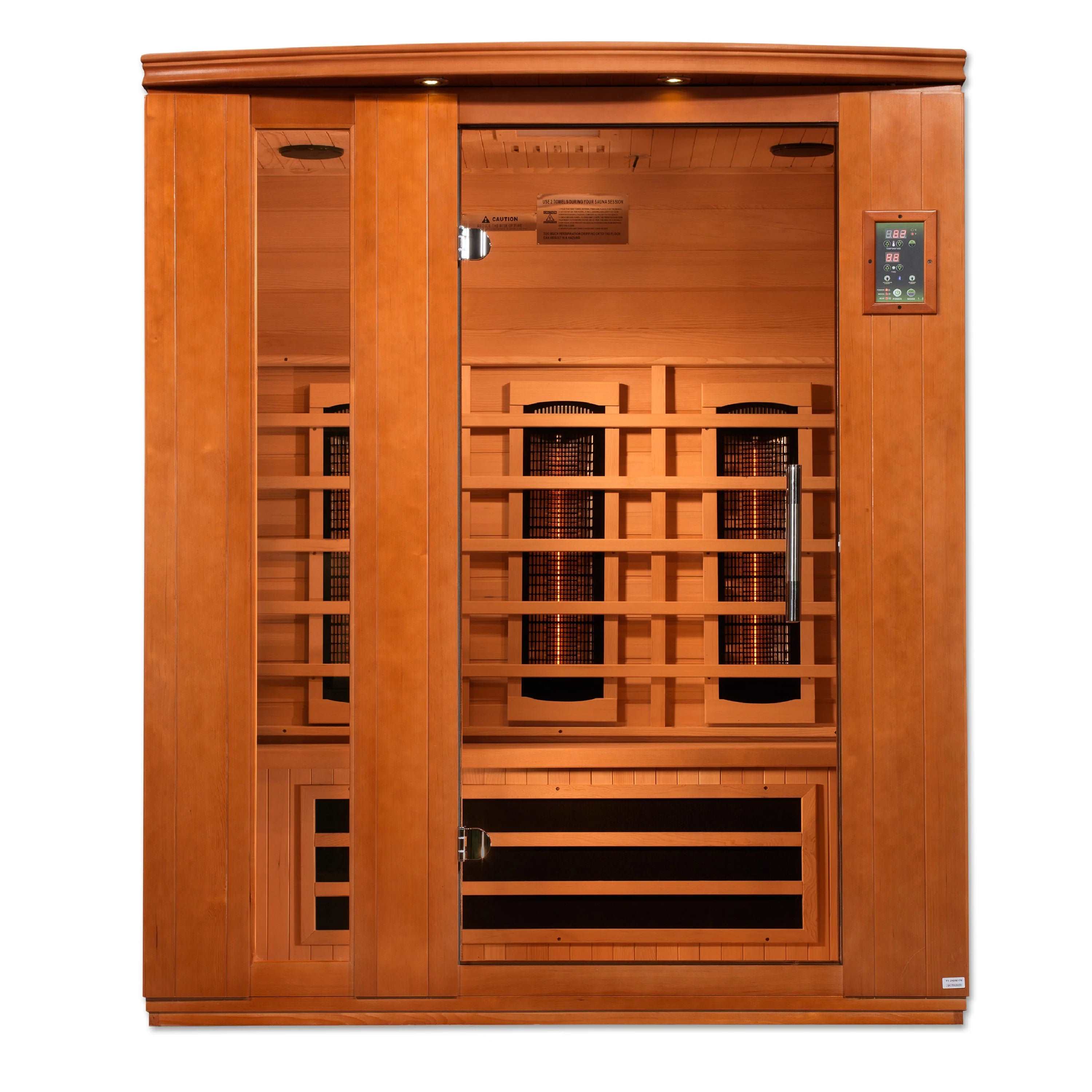Dynamic Lugano 3 Person Near Zero Full Spectrum Infrared Sauna