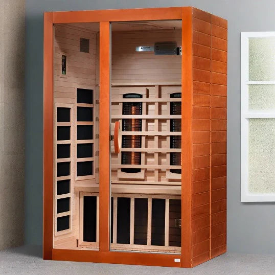 Dynamic Santiago 2 Person Full Spectrum Near Zero EMF Infrared Sauna (2026)