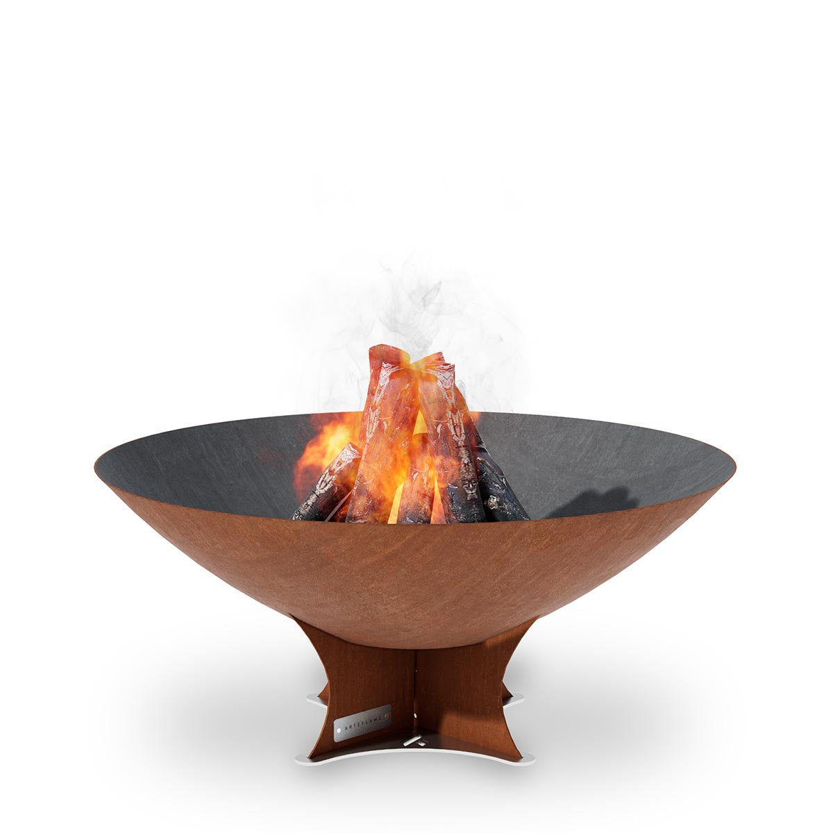 Arteflame Classic 40 fire pit on the low Euro base