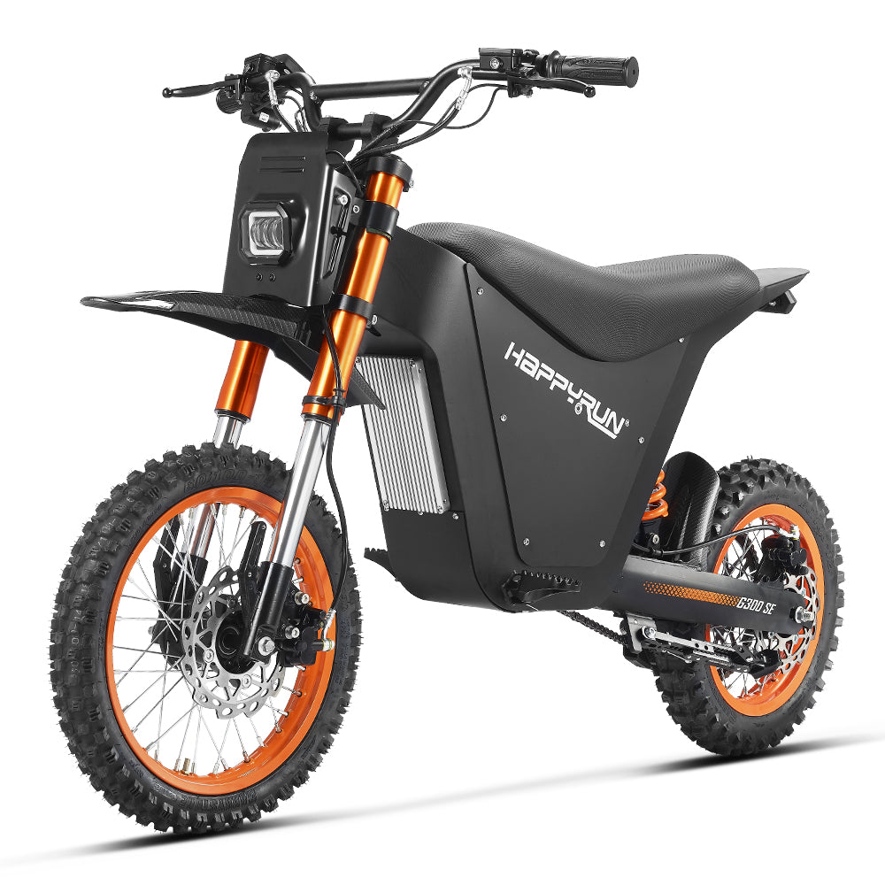 HappyRun G300 SE Electric Mini Dirt Bike with Mid-Drive for Teens & Adults