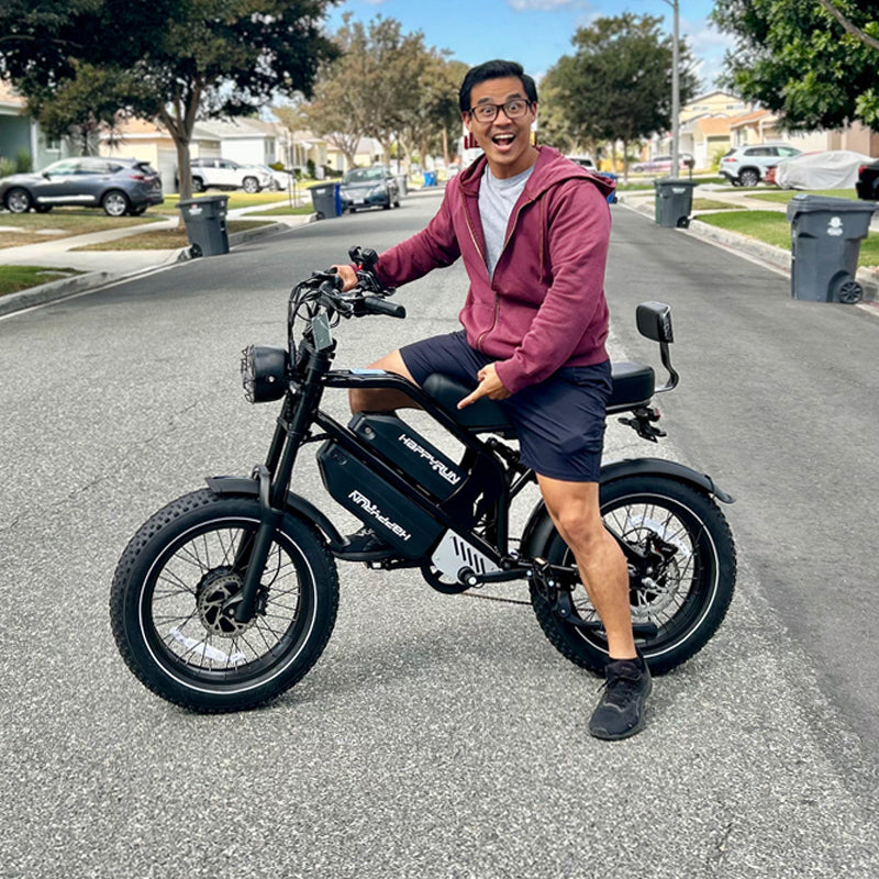 HappyRun G70 Pro Dual-Motor Dual-Battery Electric Cargo Bike