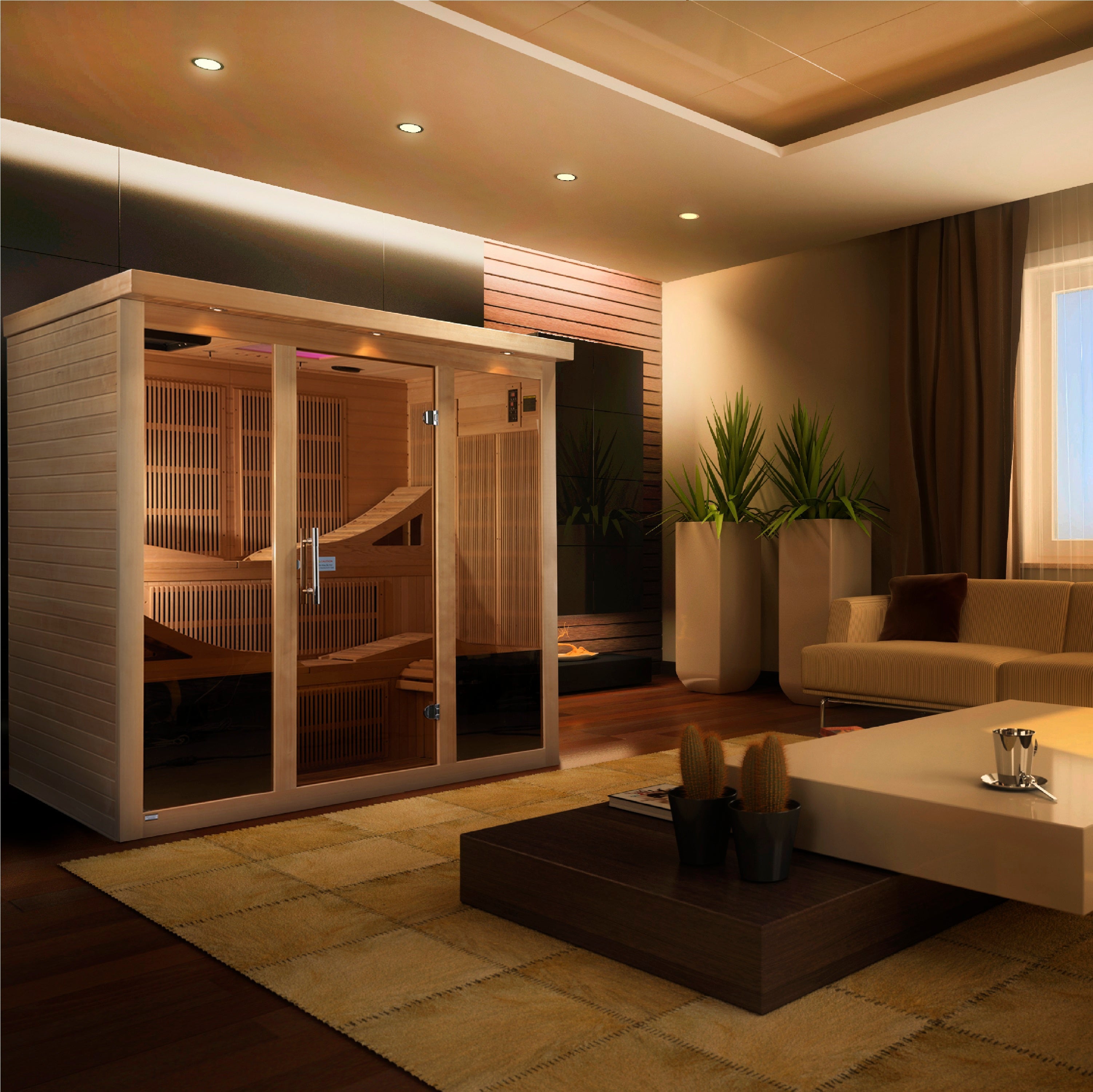 Golden Designs "Monaco" Near Zero EMF Far IR Sauna (GDI-6996-01 Elite)