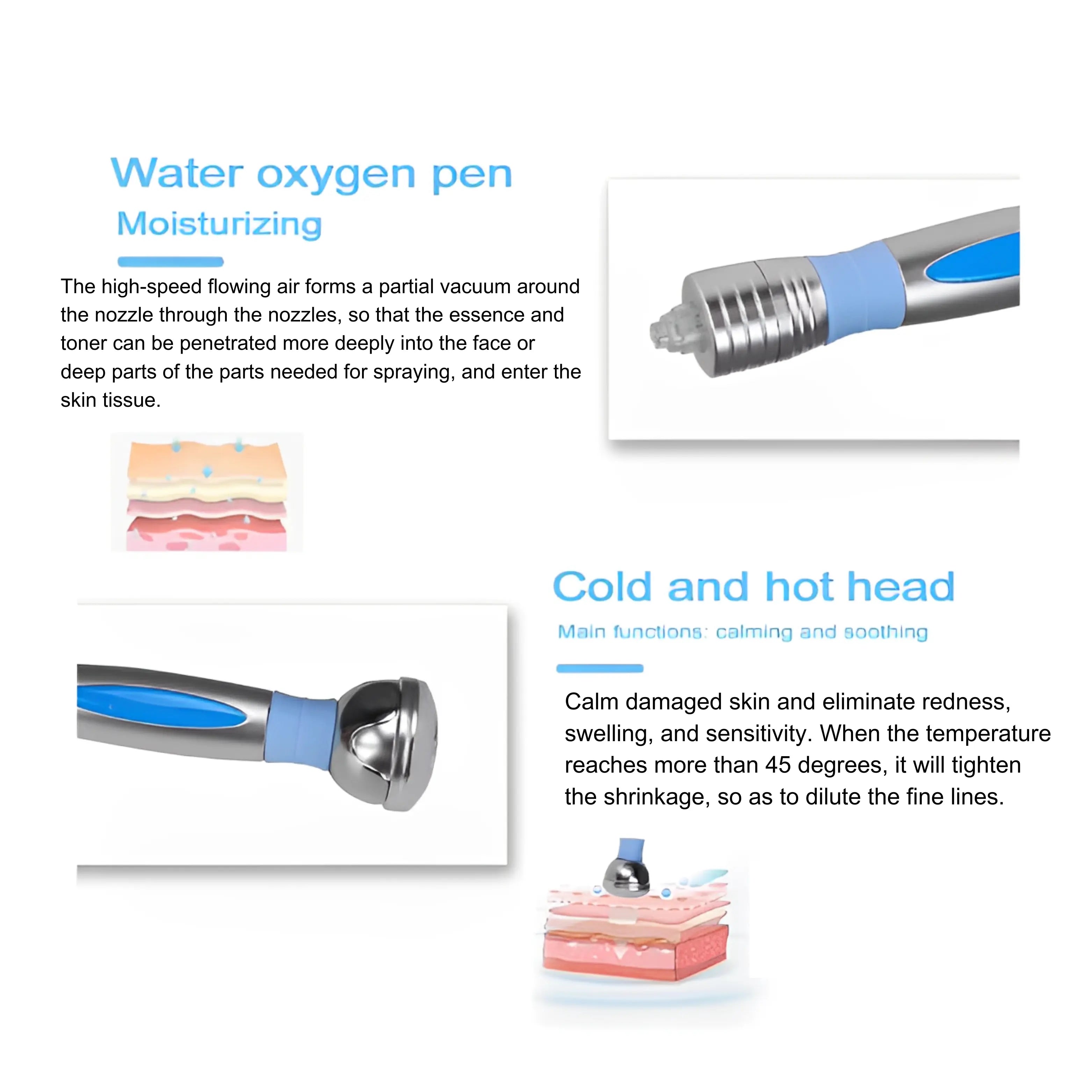 Hydro Dermabrasion Facial Machine Aquamarine