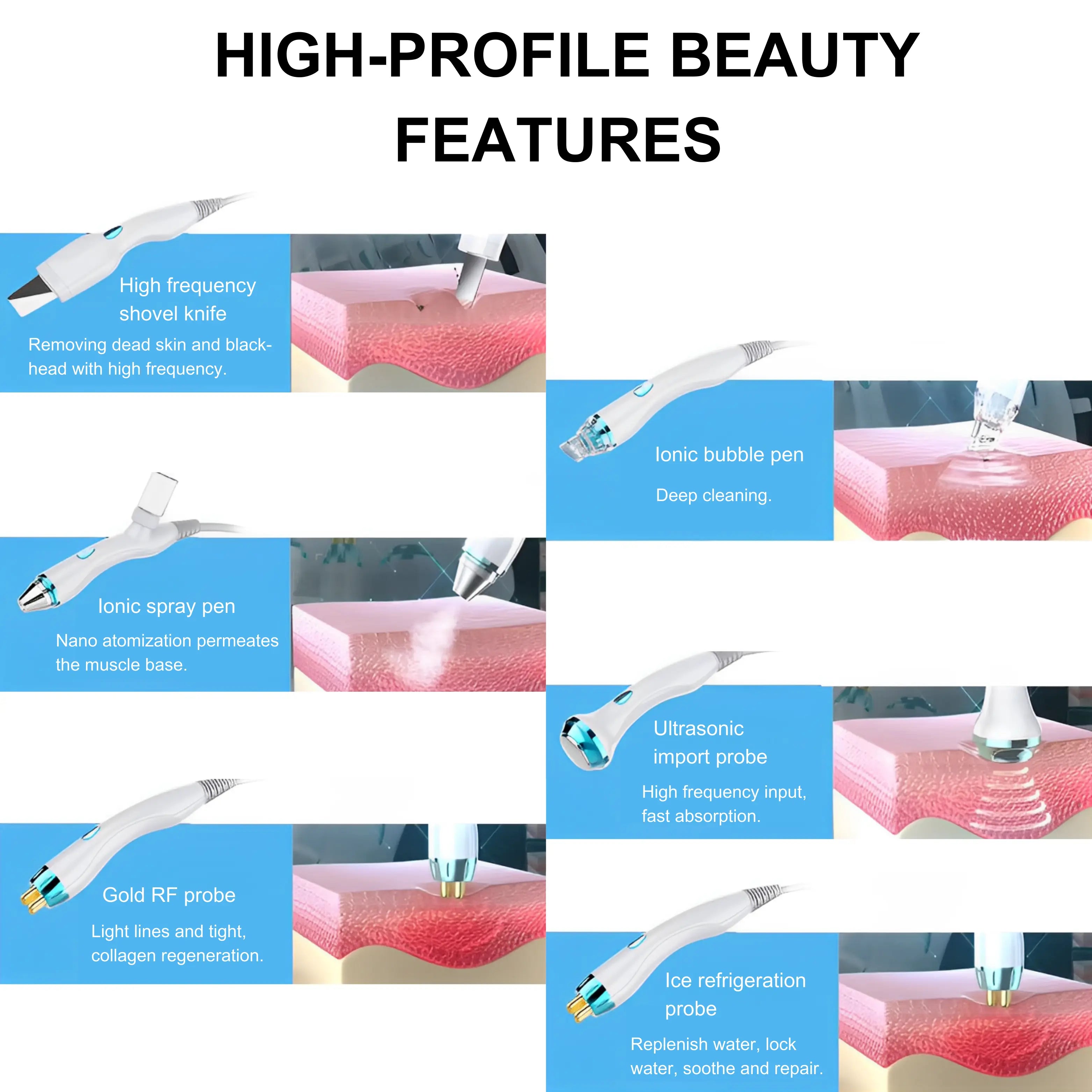 Hydro Facial Machine Ice Blue