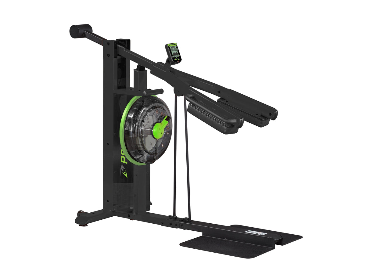 Dynamic Fluid P918 squat to overhead press machine, three-quarter view