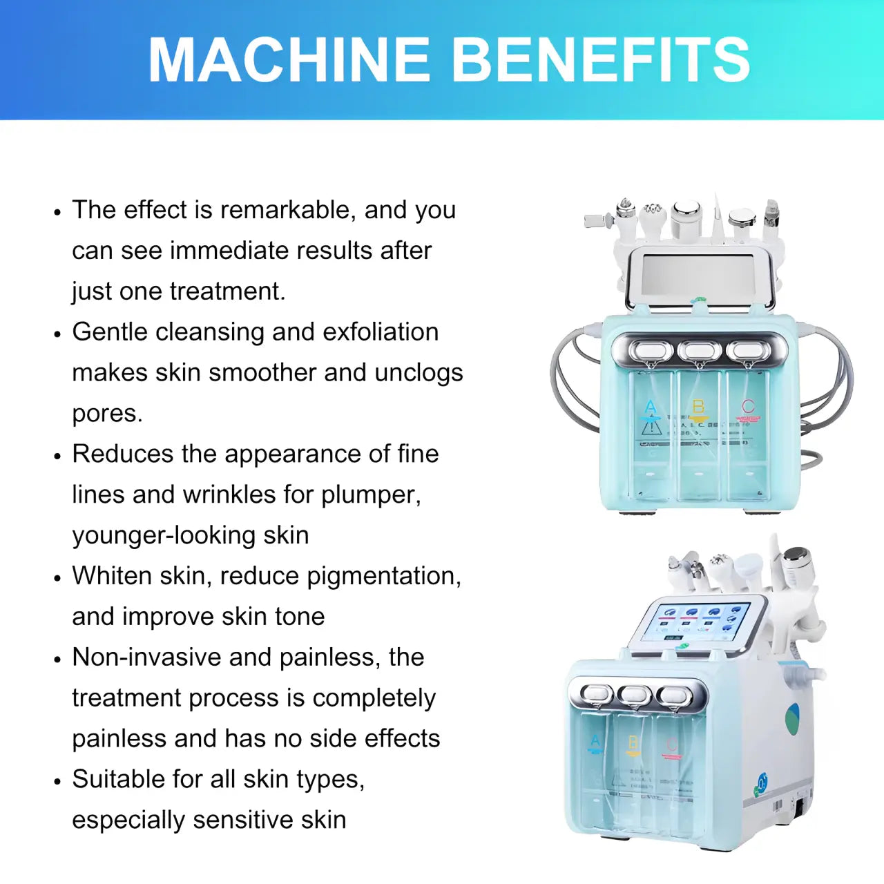 4th Gen Hydro Dermabrasion Facial Machine 6 in 1