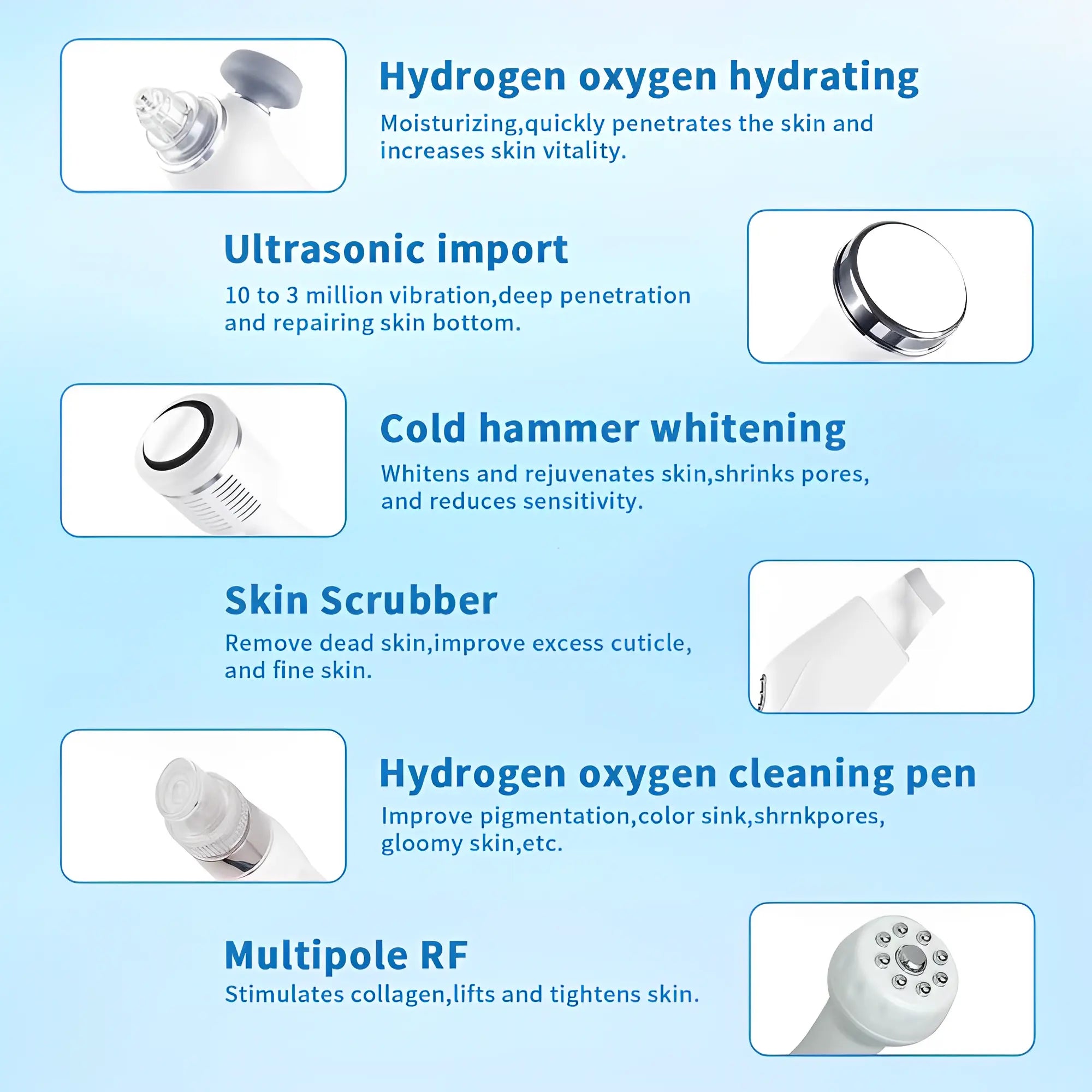 4th Gen Hydro Dermabrasion Facial Machine 7 In 1