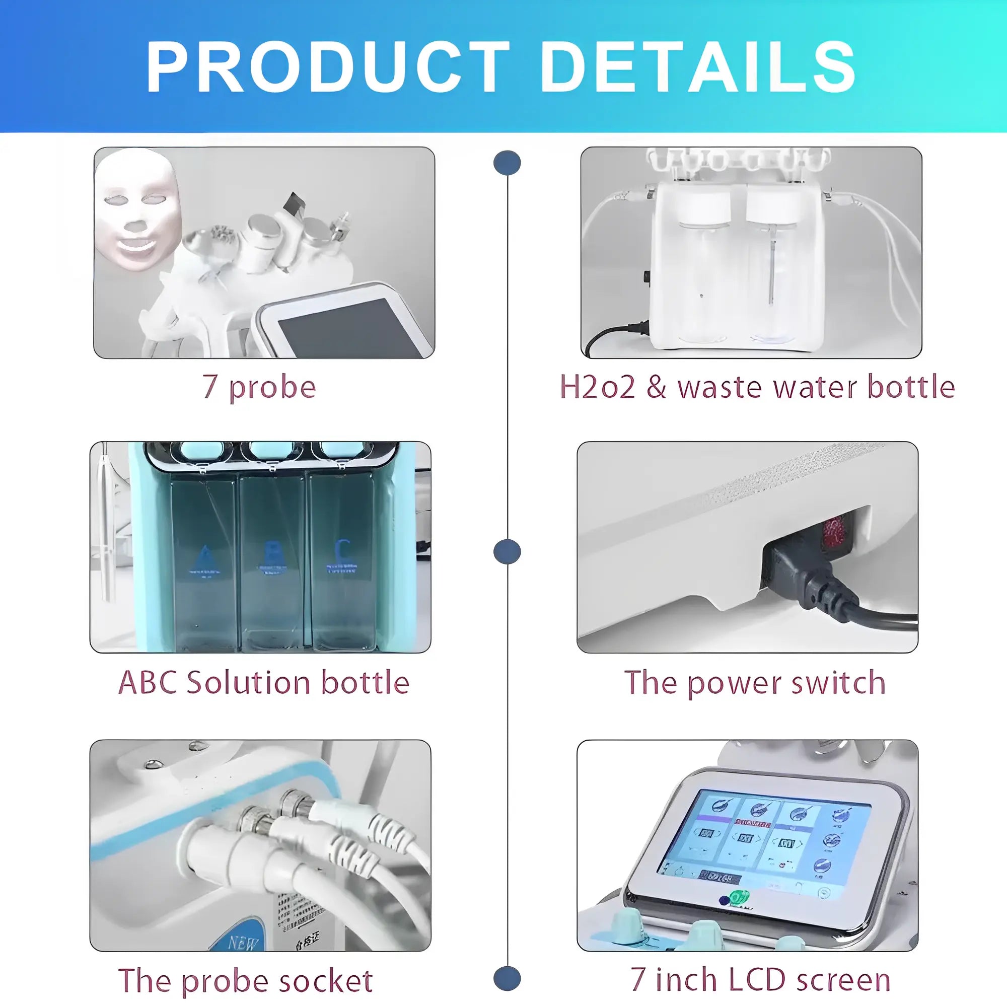 4th Gen Hydro Dermabrasion Facial Machine 7 In 1