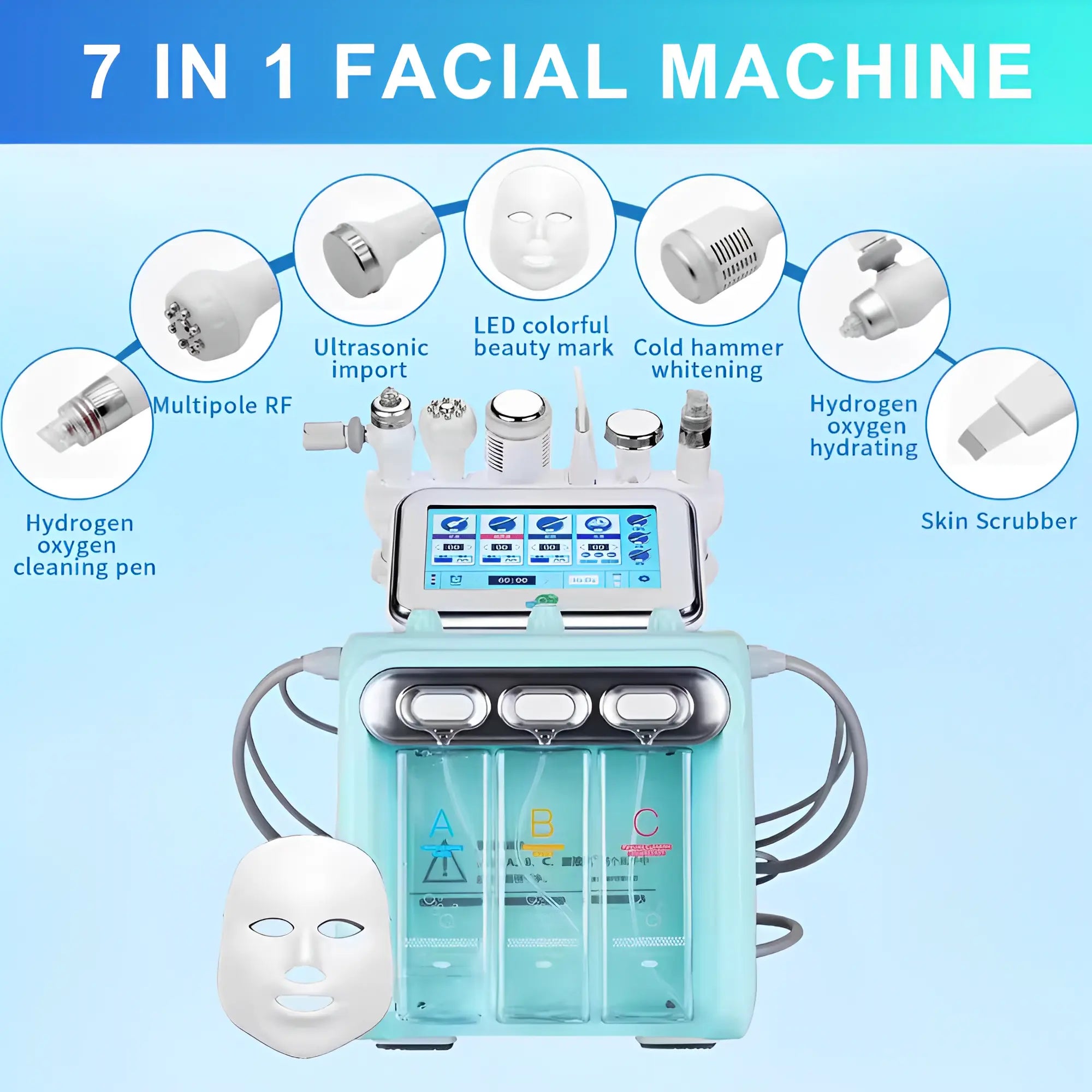 4th Gen Hydro Dermabrasion Facial Machine 7 In 1