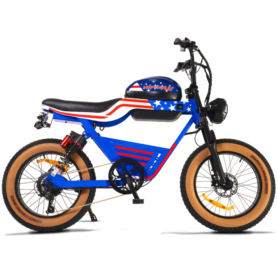 HappyRun G100 Electric Bike with 2000W Dual Battery Long Range