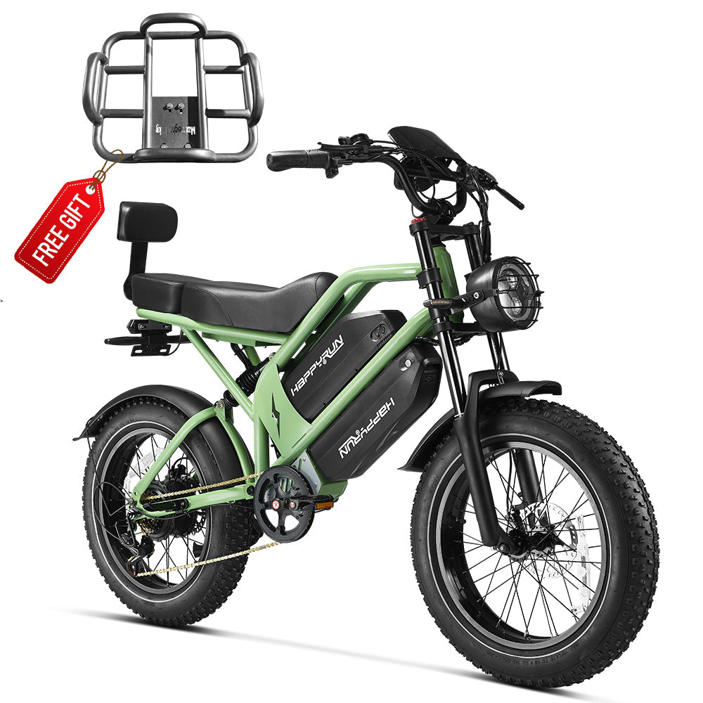 HappyRun G70 2000W Dual Battery Fast Electric Cargo Bike for Sale