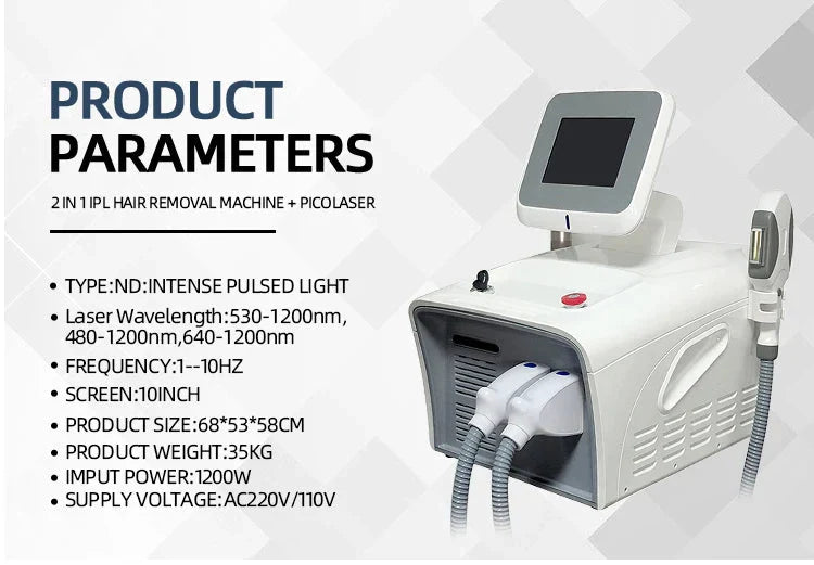 Shape Tactics IPL DPL OPT Hair Removal & Skin Rejuvenation System